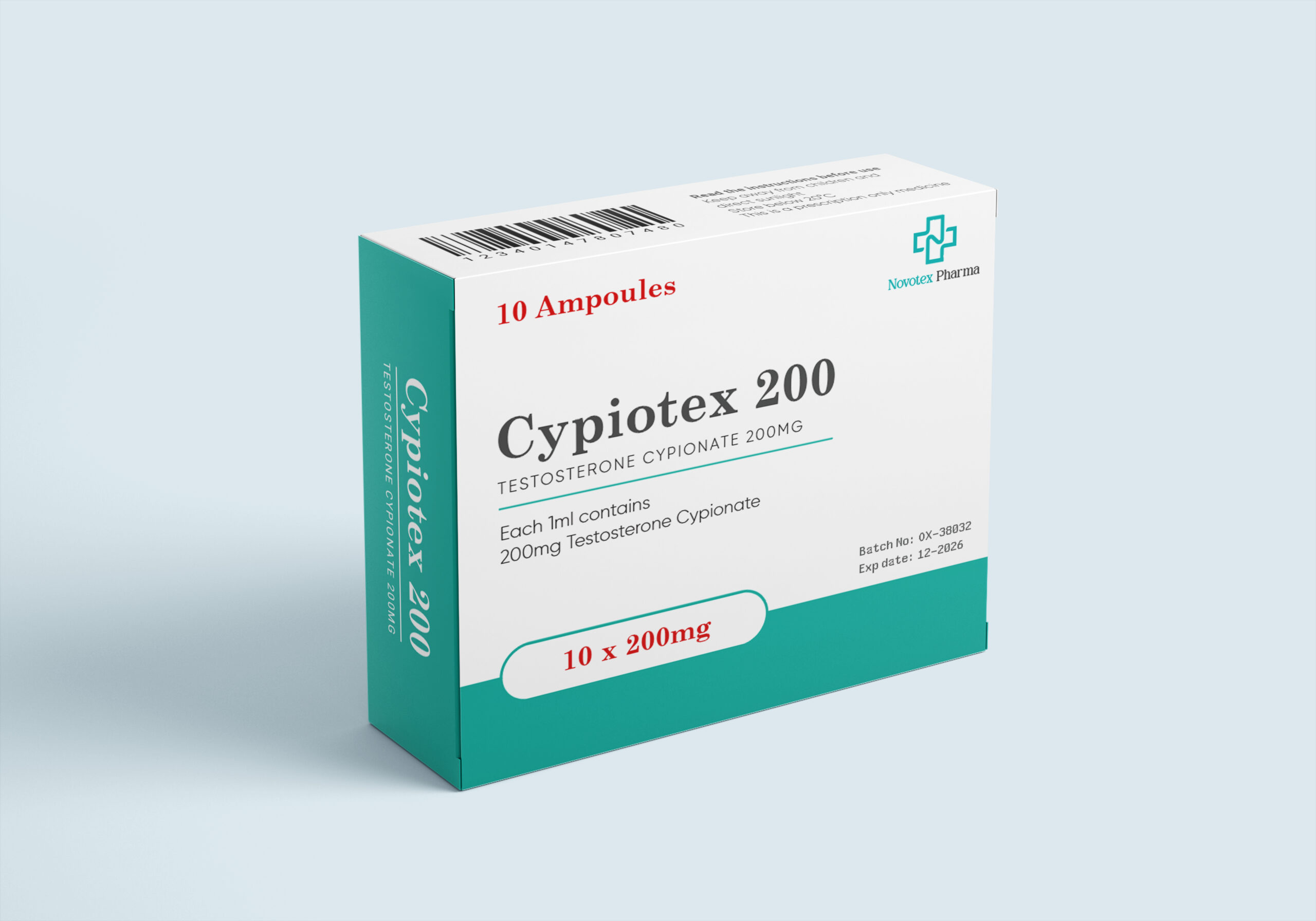 Cypiotex 250 | Testosterone Cypionate 250 mg/mL (10 mL)
